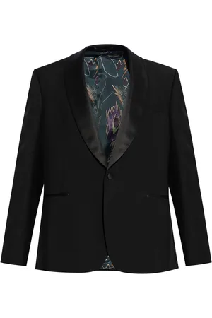 Paul Smith Satin-lapels wool blazer