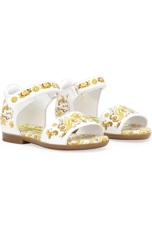 Dolce & Gabbana Majolica-print leather sandals