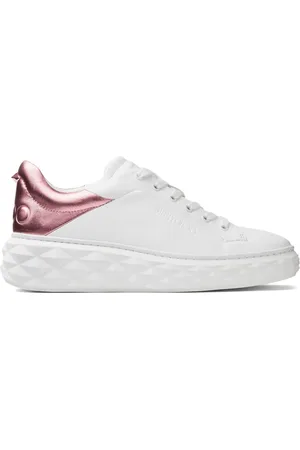 Jimmy Choo Diamond Maxi metallic-effect sneakers