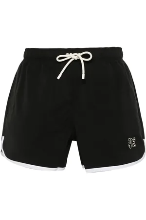 Palm Angels Monogram-patch swim shorts