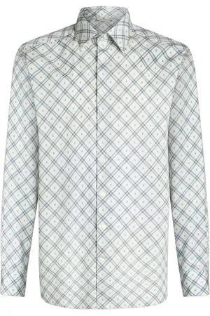 Etro Micro-paisley check shirt