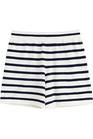 Chinti & Parker Striped knitted shorts