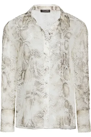 Retrofete Milena silk snake blouse