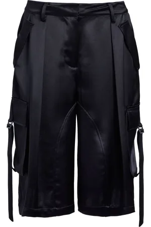 Retrofete Mae satin knee-length shorts