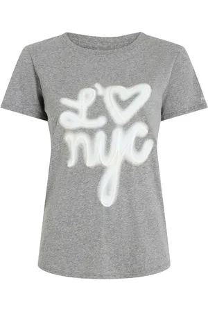 Cinq A Sept Slogan-print cotton T-shirt