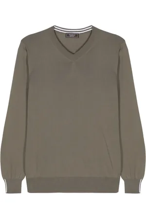 PESERICO SIGN Fine-ribbed cotton jumper