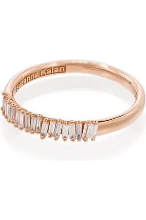 Suzanne Kalan 18kt rose gold Half Eternity diamond ring