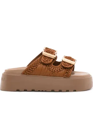 Casadei Birky Ale 40mm flatform slides