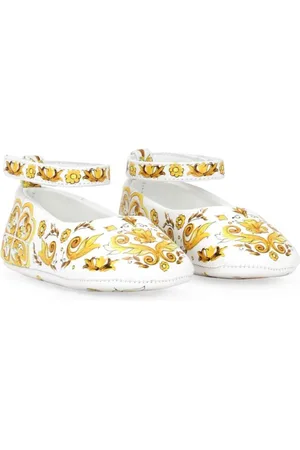 Dolce & Gabbana Majolica leather ballerina shoes