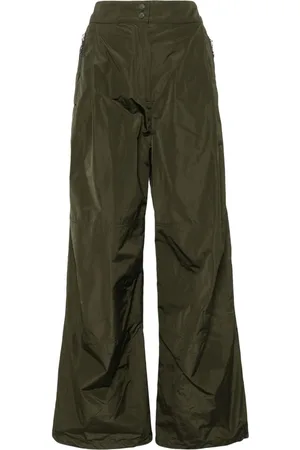 Moncler Logo-appliqué flared trousers