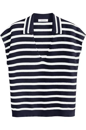 Chinti & Parker Breton striped polo top