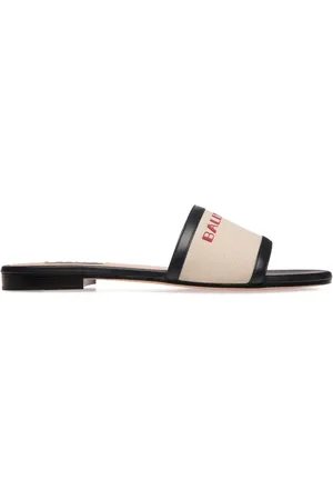 Bally Logo-print canvas slides
