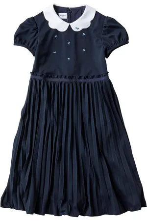 Familiar Embroidered motif short sleeve dress