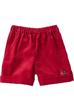 Familiar Embroidered cotton shorts