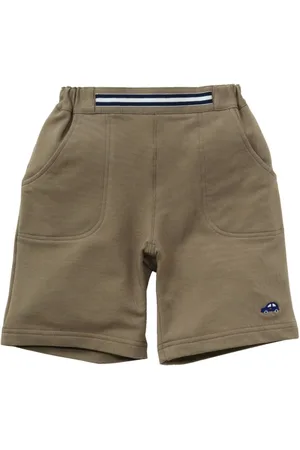 Familiar Striped cotton-blend shorts