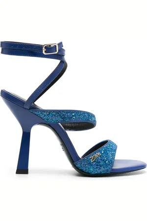 Patrizia Pepe 100mm glittered leather sandals