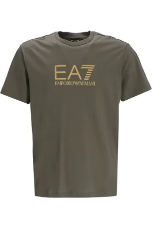 EA7 Logo-print cotton T-shirt