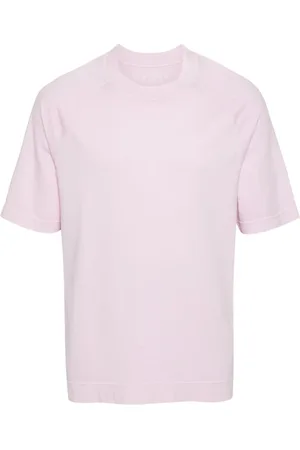 Circolo Short raglan-sleeve cotton T-shirt