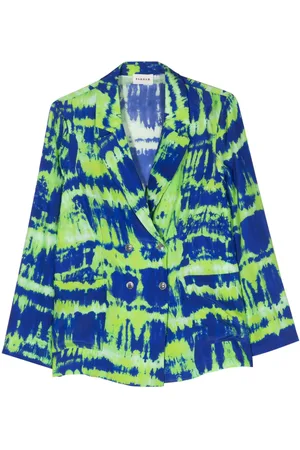 P.A.R.O.S.H. Tie-dye double-breasted blazer