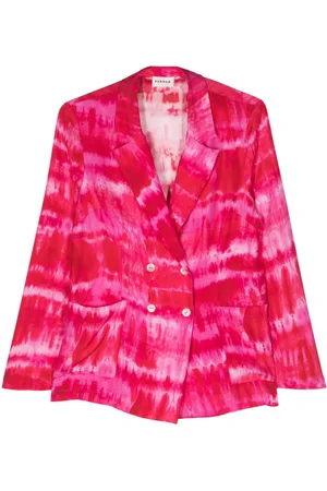P.A.R.O.S.H. Tie-dye double-breasted blazer