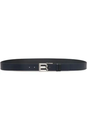 Bally Leather logo-buckle belt
