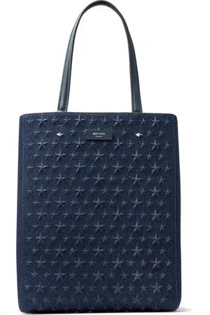 Jimmy Choo Lenny M-M denim tote bag