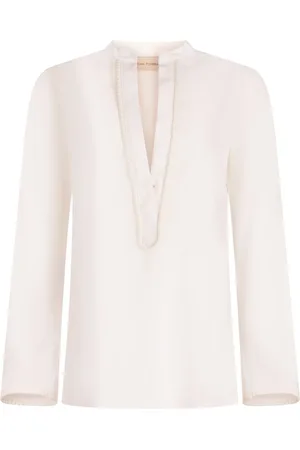 Silvia Tcherassi Shera split-collar blouse