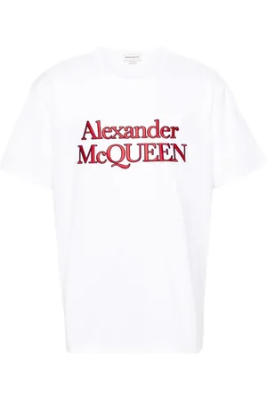 Alexander McQueen Logo-embroidered cotton T-shirt
