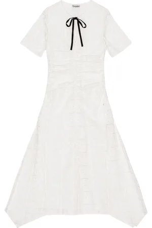 Ganni Embroidered midi dress