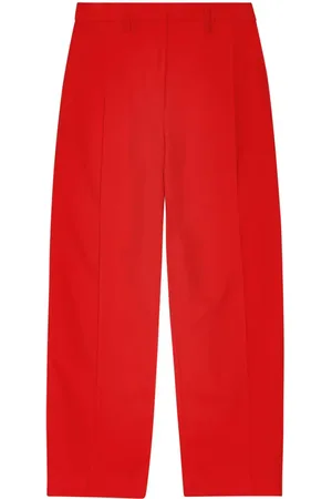 Ganni Pleated wide-leg trousers