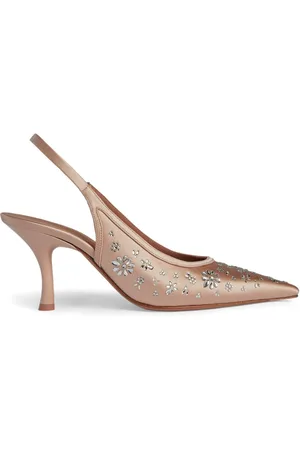 MALONE SOULIERS Cameron 70mm crystal-embellished pointed pumps