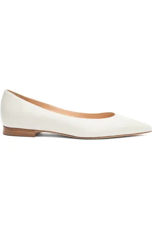 Scarosso Iris pointed-toe leather ballerinas