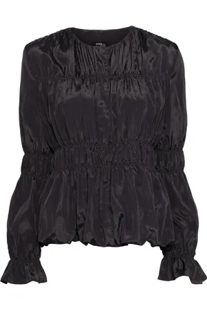 GOEN.J Ruched single-breasted jacket