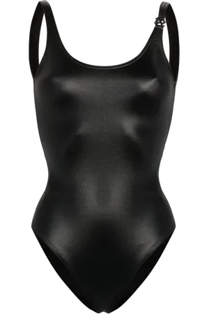 Palm Angels Monogram-plaque swimsuit