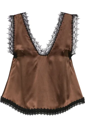 Viktor & Rolf Lace-trim silk camisole