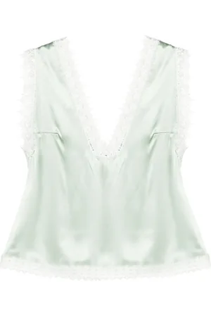 Viktor & Rolf Lace-trim silk camisole