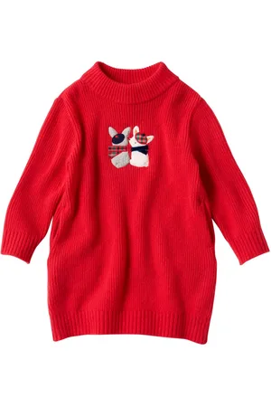 Familiar Appliquéd wool-blend jumper