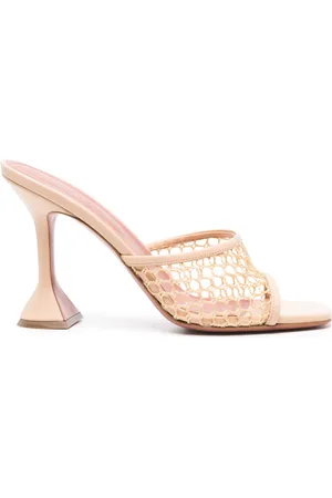 Amina Muaddi 95mm Lupita mesh sandals