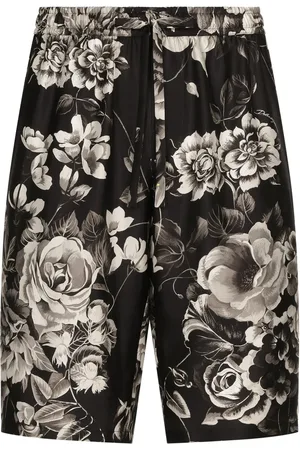 Dolce & Gabbana Floral-print silk shorts