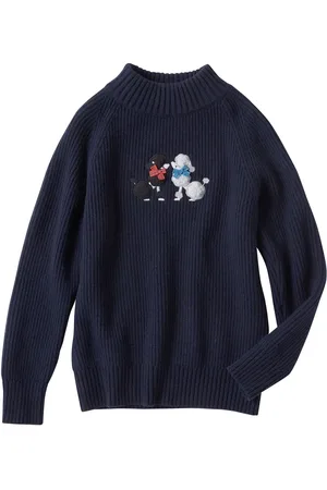 Familiar Dog-appliquéd jumper