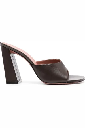 Amina Muaddi Brigitte 95mm leather mules