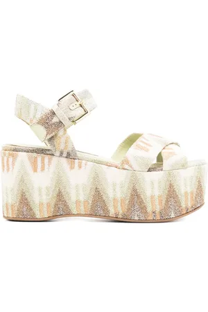 Missoni Wave 85mm Lurex sandals