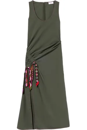 Puccini Vivara-trim draped dress