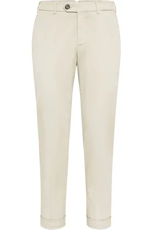 Brunello Cucinelli Tapered-leg chino trousers