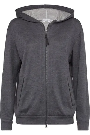 Brunello Cucinelli Zipped long-sleeve hoodie