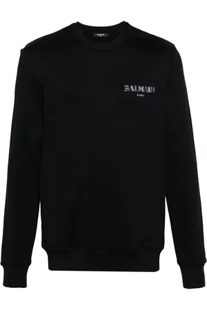 Balmain Logo-appliqué crew-neck sweatshirt