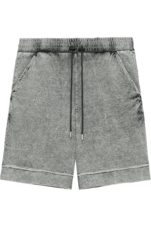 FIVE CM Bleached-effect cotton shorts