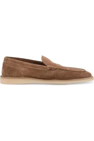 Dolce & Gabbana DG-plaque suede loafers