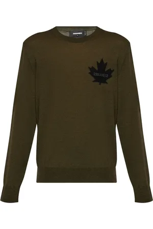 Dsquared2 Maple Leaf-intarsia jumper