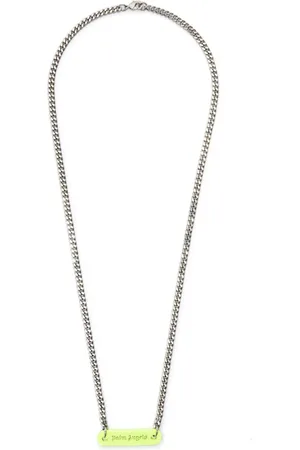 Palm Angels Logo-plate necklace